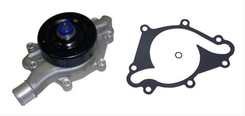 Crown Automotive Mechanical Water Pumps 53020280 Pump, Mechanical, Standard-volume, Aluminum, Natural, Counterclockwise Rotation, Dodge, Jeep, Each