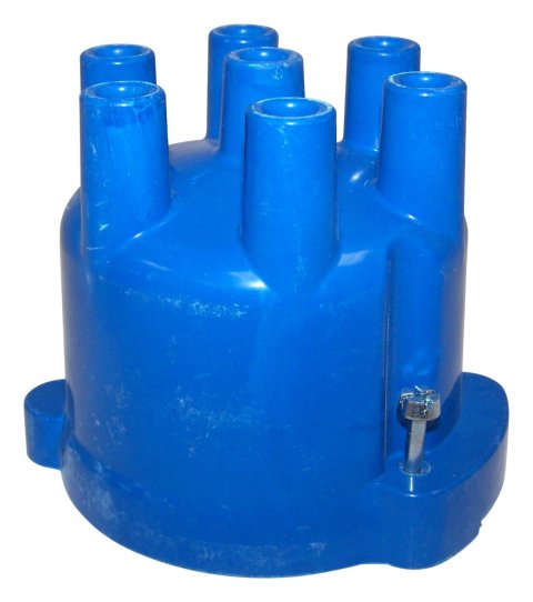 Crown Automotive Distributor Caps J3230457 Cap, Female/Socket, Screw Down, Thermoplastic, Blue, Jeep, 4.2L, Each