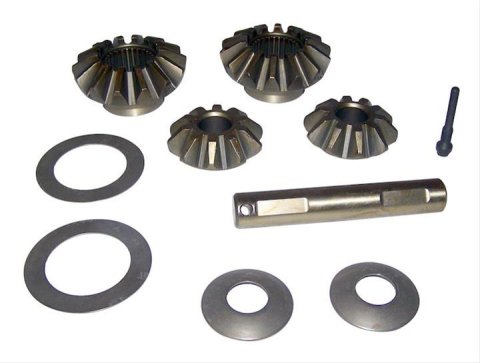 Crown Automotive Spider Gear Kits 4740670 Gears, Side Gears, Cross Shaft Pin, Cross Shaft Pin Bolt, 27 Spline, Open, Rear, Dana 35, Jeep, Kit