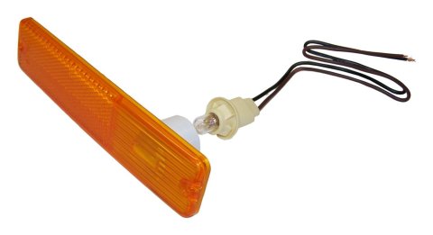 Crown Automotive Side Marker Lights 994020K Light, Front, Rectangular, Amber Lens, Jeep, Each