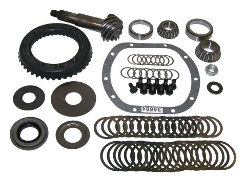 Crown Automotive Ring and Pinion Gear Installation Kit Combos J8126494 Dana 30 4.10 Gears Gears, 4.10:1 Ratio, 26-spline, Standard Rotation, Kit, Front, 30, Jeep,