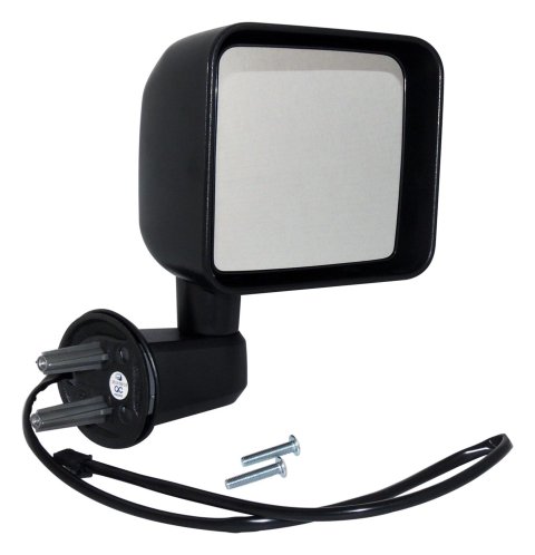 Crown Automotive Side View Mirrors for 2015-2018 WRANGLER, 2018 WRANGLER JK - 68249852AD Mirrors, Replacement, View, Plastic, Black, Jeep, Right, Each