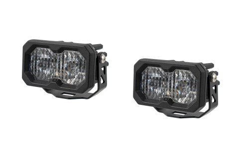 Diode Dynamics Light Bars, Pods and Fog Lights DD8112P C2 2.0 Max White Combo Standard ABL (pair). Includes Deutsch-Style Wire Pigtails, Brackets Hardware.