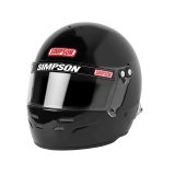 Simpson Voyager Series Helmets 7100022 Helmet, Voyager, Full Face, Snell M, Medium, Nylon, Black, Each thumbnail 2