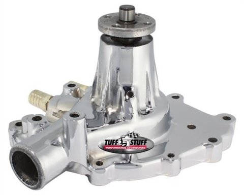 Tuff Stuff Performance Supercool Water Pumps 1432AA Pump, Mechanical, High-Volume, Aluminum, Chrome, Ford, 289, 302, 351W, Each thumbnail 3