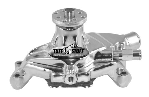 Tuff Stuff Performance Supercool Water Pumps for 1984-1991 CORVETTE - 1635ND Pump, Mechanical, High-Volume, Aluminum, Polished, Short Pump, Chevy, Corvette, Small Block, Each thumbnail 1