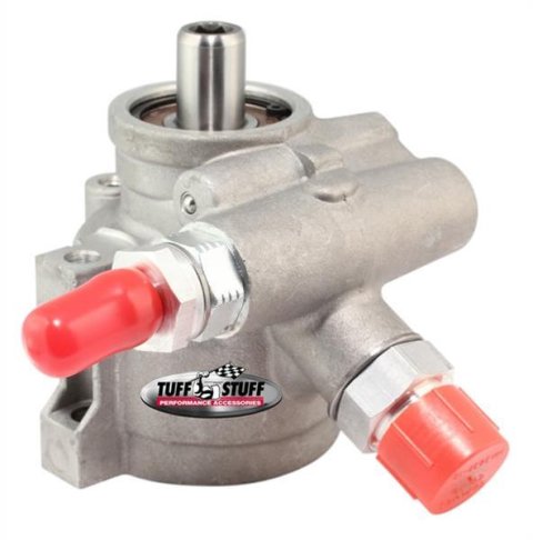 Tuff Stuff Performance Power Steering Pumps 6170AL Pump, Natural, GM Type 2, High Flow, -6 AN Inlet, -10 AN Outlet, Each thumbnail 1