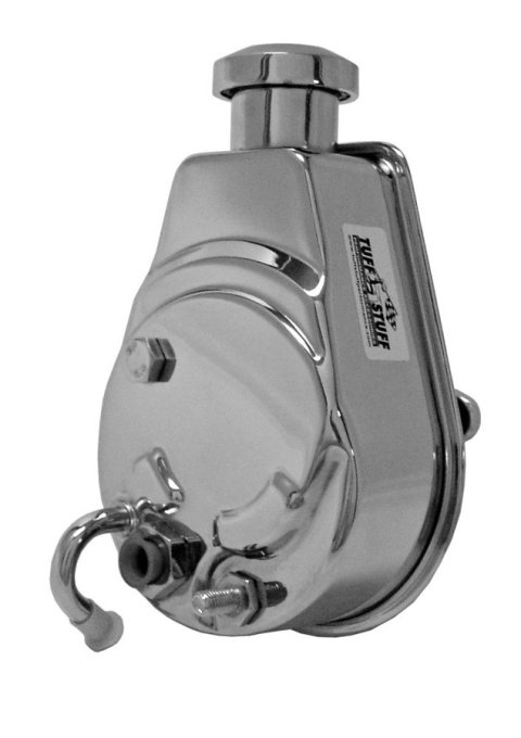 Tuff Stuff Performance Power Steering Pumps 6174A Pump, Saginaw, Attached Reservoir, Keyway Pulley Style, Chrome, Each thumbnail 2