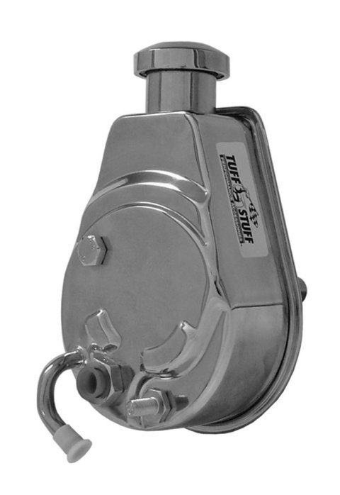 Tuff Stuff Performance Direct Replacement Power Steering Pumps 6182A Pump, Saginaw P Series, Attached Reservoir, Chrome, Chevy, Pontiac, Each thumbnail 2