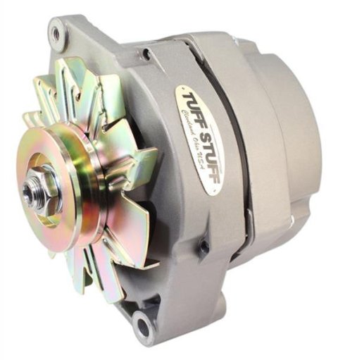 Tuff Stuff Performance High-Amp Output Factory Cast-Plus Alternators 7102 Alternator, Natural Finish, 80 Amps, V-Belt, Buick, Chevy, Oldsmobile, Pontiac, Each thumbnail 3