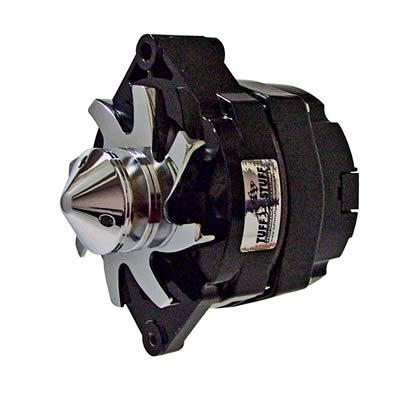 Tuff Stuff Performance Silver Bullet Stealth Black Alternators 7140FBULL Alternator, Powdercoated, 140 Amps, V-Belt, Buick, Chevy, GMC, Oldsmobile, Pontiac, Each thumbnail 1