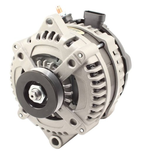 Tuff Stuff Performance MAX AMP Output Factory Cast-Plus Alternators 8321FC1GOE Alternator, 225 AMP, 1-Groove, OEM Wire, Natural, V-Belt Pulley, Center Offset, Each thumbnail 3