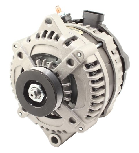 Tuff Stuff Performance MAX AMP Output Factory Cast-Plus Alternators 8321FC1GOE Alternator, 225 AMP, 1-Groove, OEM Wire, Natural, V-Belt Pulley, Center Offset, Each thumbnail 4