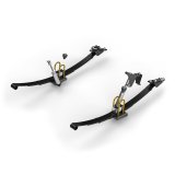 Detroit Speed Rear 2 Kits for 1982-2003 S10, 1982-1990 S15, 1991-2003 SONOMA - 041654DS Suspension Package, 5 in. Drop, Double Adjustable, Monotube, Black Leaf Spring, Lowering Block, Chevrolet, GMC, Kit thumbnail 2