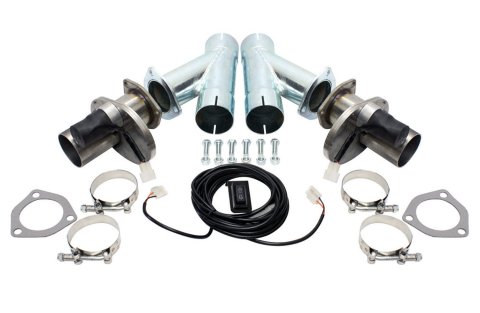 Doug's Headers Electric 2.5 Inch Exhaust Cutouts Kit DEC250AK Cutouts, Electric, Bolt-On, Stainless Steel, Natural, 2.500 in. Diameter, thumbnail 3