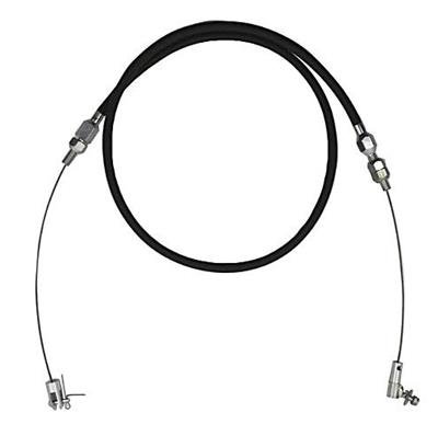 BluePrint Engines Throttle Cables BPP36TCB Cable Kit, 36" Stainless Braided Throttle, Universal, Black