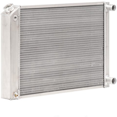 Be Cool Bone Yard LS Swap Radiators 35201 Radiator, Yard, Universal, Aluminum, Natural, 22.000 in. Wide, 19.500 in. High, Each thumbnail 2