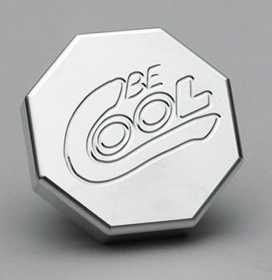 Be Cool Radiator Caps 70002 Cap, Aluminum, Natural, Octagon, Logo, 13 psi, Each thumbnail 1