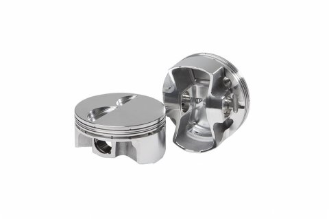 Diamond Pistons Small Block Chevy Racelite Series 11052-8 - 500HP Rated - 2618 Material - Inboard Forging - Includes Pins and Rings