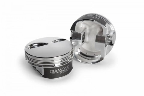 Diamond Pistons Competition Series 11502-R1-8 Pistons, Flat Top, Series, Forged Aluminum, 3.905 in. Bore, -2.00cc Head Volume, Chevy, LS, Set of 8 thumbnail 2