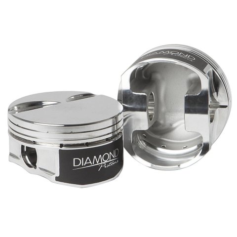 Diamond Pistons Competition Series 11599-R1-8 Piston and Ring Kit, Series, Forged Aluminum, Flat Top, 3.800 in. Bore, Chevy, Small Block, Kit thumbnail 1