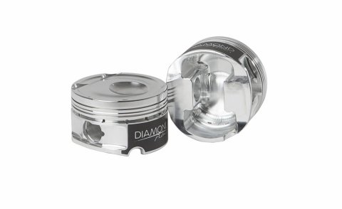 Diamond Pistons Sport Compact Series 23100-4 - 1200HP Rated - 2618 Material - Coated Skirts - Includes Pins and Rings