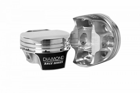 Diamond Pistons Race Series 30328-RS-8 MOD2K - 2000HP Rated - 2618 Material - Inboard Design - Coated Skirts - Includes H13 Pins and AP Rings