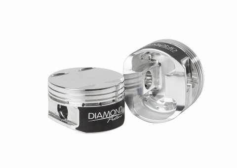 Diamond Pistons Sport Compact Series 81018-6 - 1200HP Rated - 2618 Material - Coated Skirts - Includes Pins and Rings