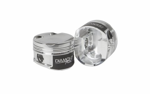 Diamond Pistons Sport Compact Series 82015-4 - 1200HP Rated - 2618 Material - Coated Skirts - Includes Pins and Rings