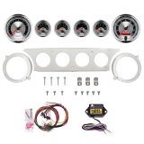AutoMeter American Muscle 63-64 Ford Galaxie Billet Panel/Gauge Kit - 3-3/8in. (x2) & 2-1/16in. (x4) thumbnail 1