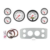 AutoMeter Phantom 55-59 GMC Truck Direct-Fit Billet Panel/Gauge Kit - 3-3/8in. (x2) & 2-1/16in. (x4) thumbnail 1
