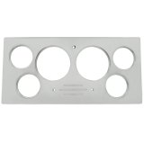 AutoMeter Mounting Sol. 73-79 Ford Truck Billet Panel/Gauge Kit SR - 3-3/8in. (x2) & 2-1/16in. (x4) thumbnail 1