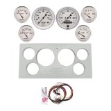 AutoMeter Old Tyme White 73-79 Ford Truck Billet Panel/Gauge Kit SR- 3-3/8in. (x2) & 2-1/16in. (x4) thumbnail 1