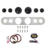 AutoMeter Chrono Chrome 67-72 Ford Truck Billet Panel/Gauge Kit - 3-3/8in. (x2) & 2-1/16in. (x4) thumbnail 1