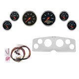 AutoMeter Designer Black 54-55 GMC Truck Billet Panel/Gauge Kit - 3-1/8in. (x2) & 2-1/16in. (x4) thumbnail 1