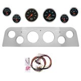 AutoMeter Designer Black 60-61 GMC Truck Billet Panel/Gauge Kit - 3-1/8in. (x2) & 2-1/16in. (x4) thumbnail 1