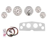 AutoMeter Old Tyme White 54-55 GMC Truck Billet Panel/Gauge Kit - 3-1/8in. (x2) & 2-1/16in. (x4) thumbnail 1