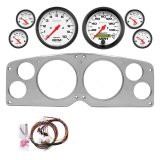 AutoMeter Phantom 54-55 GMC Truck Direct-Fit Billet Panel/Gauge Kit - 5in. (x2) & 2-1/16in. (x4) thumbnail 1