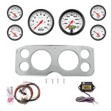 AutoMeter Phantom 55-59 GMC Truck Direct-Fit Billet Panel/Gauge Kit - 5in. (x2) & 2-1/16in. (x4) thumbnail 1
