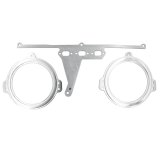 AutoMeter Mounting Solutions 66-67 Ford Falcon Direct-Fit Billet Panel/Gauge Kit - 3-3/8in. (x2) thumbnail 1