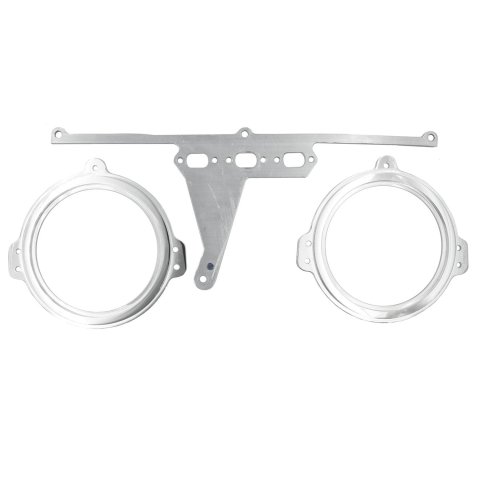 AutoMeter Mounting Solutions 66-67 Ford Falcon Direct-Fit Billet Panel/Gauge Kit - 3-3/8in. (x2)