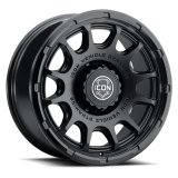 ICON Alloys Rancho 20x9 / 8x6.5 / 12mm / 5.5in BS DBL Black Wheel thumbnail 1