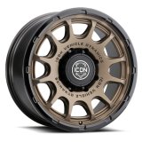 ICON Alloys Rancho 20x9 / 8x180 / 12mm / 5.5in BS Satin Bronze w/ Gloss Black Lip Wheel thumbnail 1