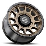 ICON Alloys Rancho 20x9 / 8x180 / 12mm / 5.5in BS Satin Bronze w/ Gloss Black Lip Wheel thumbnail 2