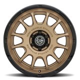 ICON Alloys Rancho 20x9 / 5x150 / 16mm / 5.625in BS Satin Bronze w/ Gloss Black Lip Wheel thumbnail 2