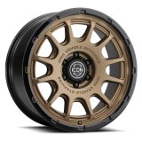ICON Alloys Rancho 20x9 / 5x5 / -12mm / 4.5in BS Satin Bronze w/ Gloss Black Lip Wheel thumbnail 1