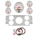 AutoMeter Arctic White 57-60 Ford Truck Billet Panel/Gauge Kit - 3-1/8in. (x1) & 2-1/16in. (x4) thumbnail 1