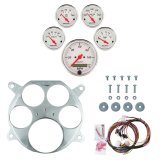 AutoMeter Arctic White 61-66 Ford Truck Billet Panel/Gauge Kit - 3-1/8in. (x1) & 2-1/16in. (x4) thumbnail 1