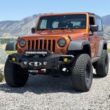 Rock Slide 07-18 Jeep Wrangler JK Big Sky Aluminum Mid Front Bumper w/ Winch Plate thumbnail 1