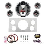 AutoMeter American Muscle 73-79 Ford Truck Billet Panel/Gauge Kit - 5in. (x1) & 2-1/16in. (x4) thumbnail 1